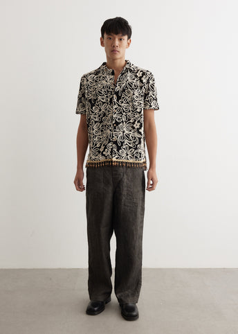 Flower Jacquard Shirt