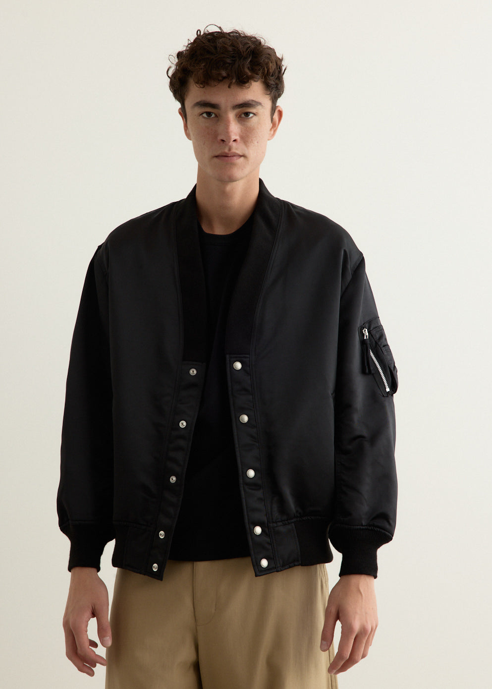 Cotton Nylon Double Twill Bomber