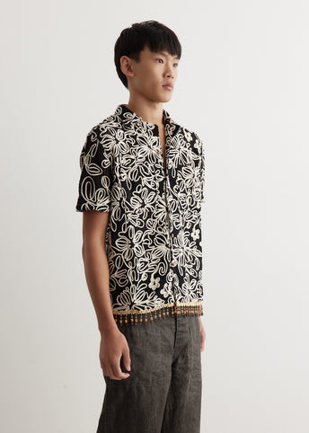 Flower Jacquard Shirt