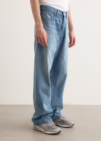 Selvedge Faded Light Denim Pants