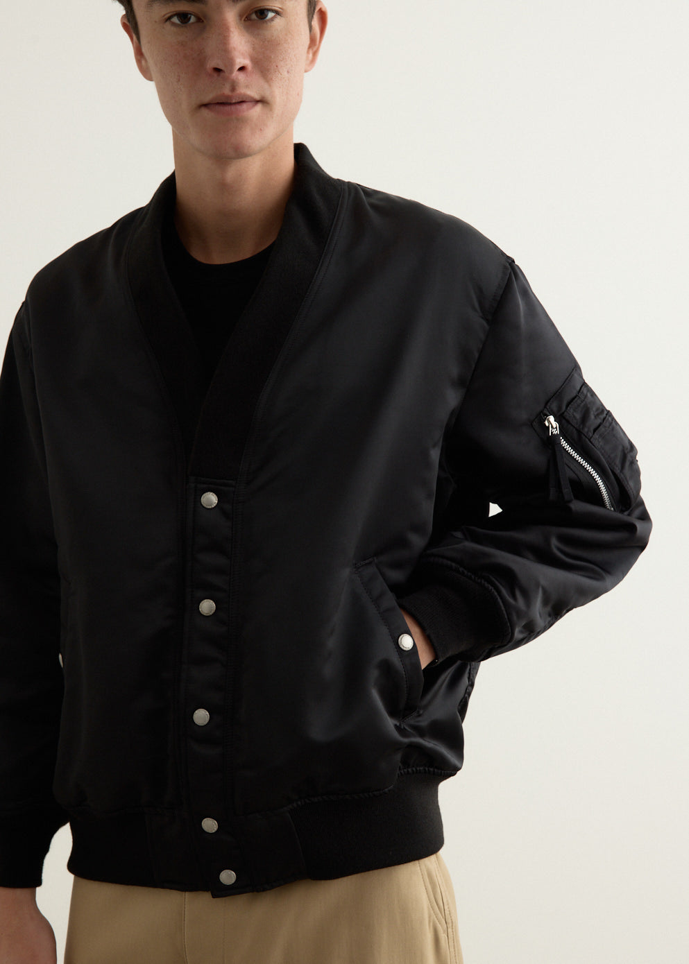 Cotton Nylon Double Twill Bomber