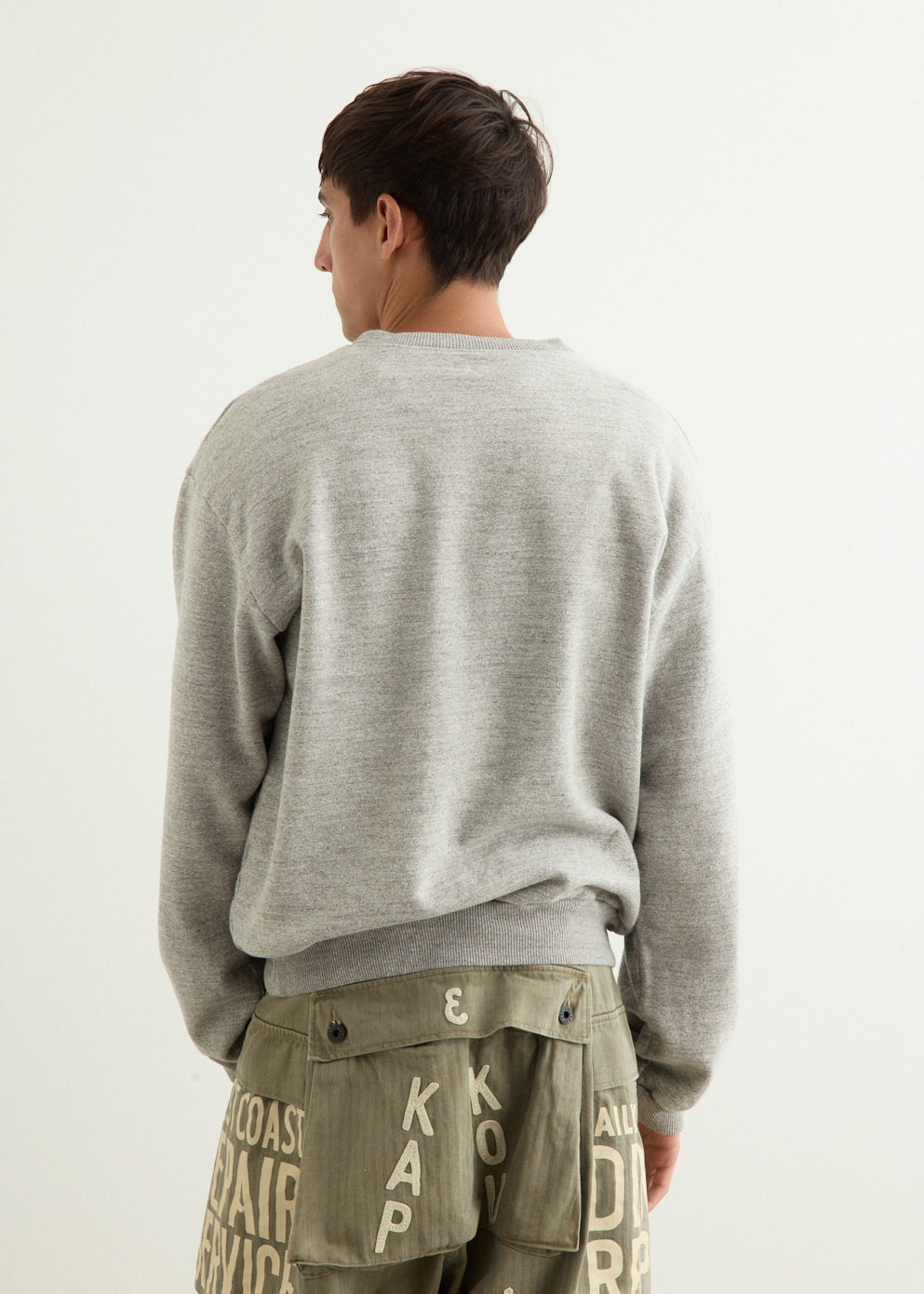 TOP SWT Knit Crew Sweater ("P" BULLDOG)