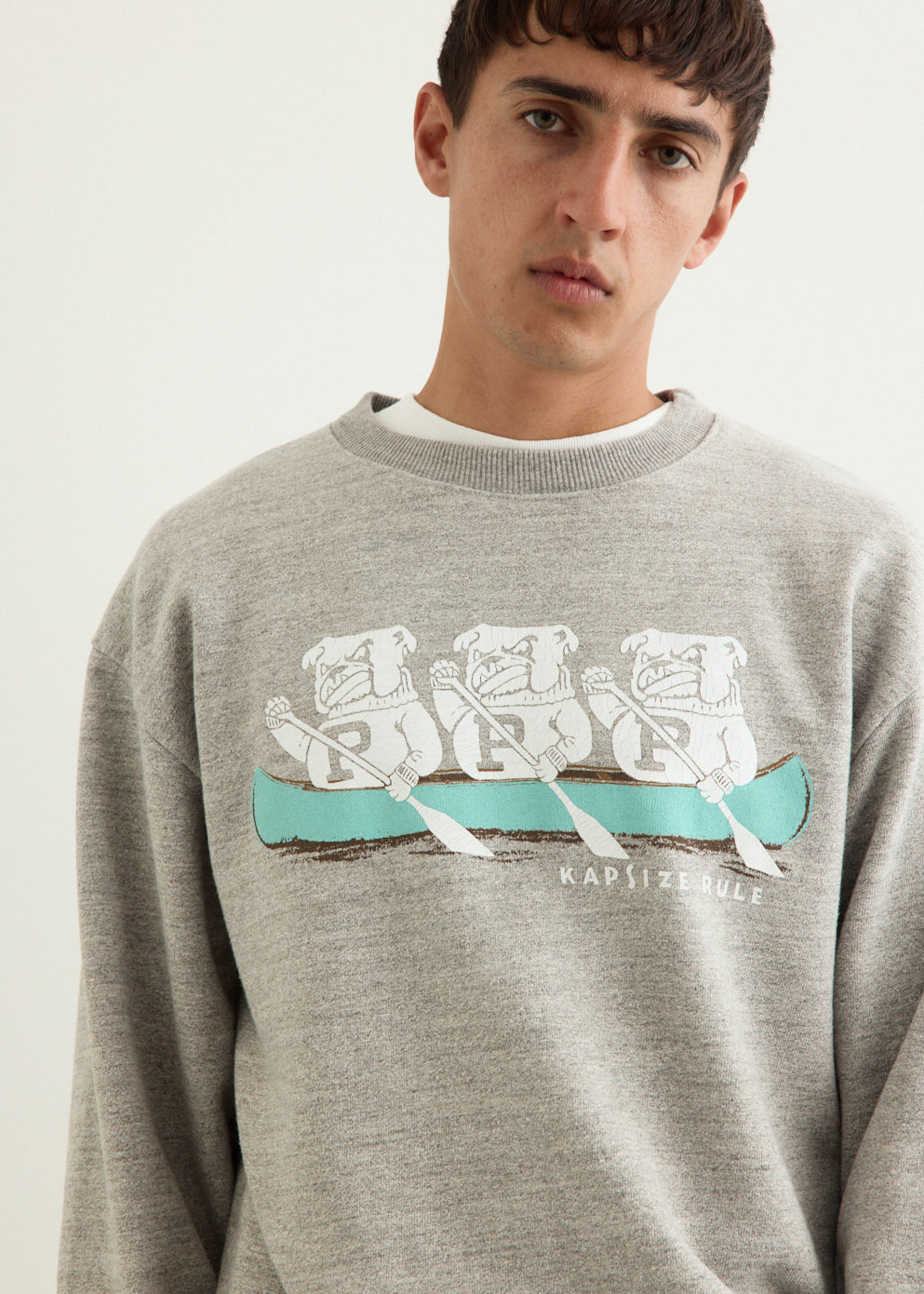 TOP SWT Knit Crew Sweater ("P" BULLDOG)