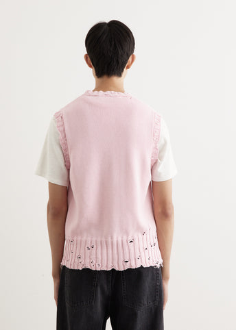 Destroyed Knit Vest
