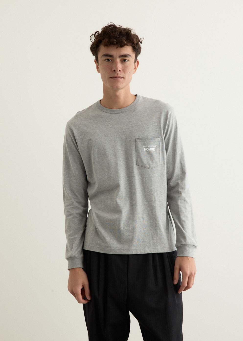 Garment Print Long-Sleeve T-Shirt