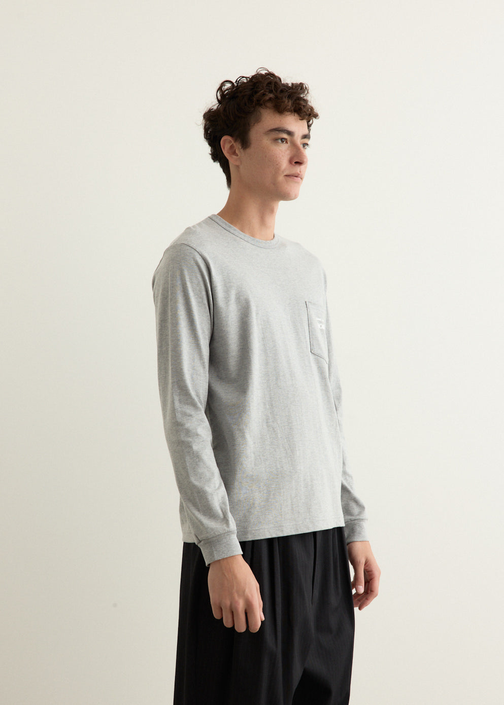 Garment Print Long-Sleeve T-Shirt