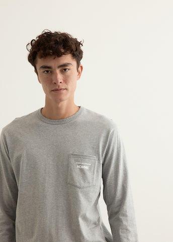 Garment Print Long-Sleeve T-Shirt