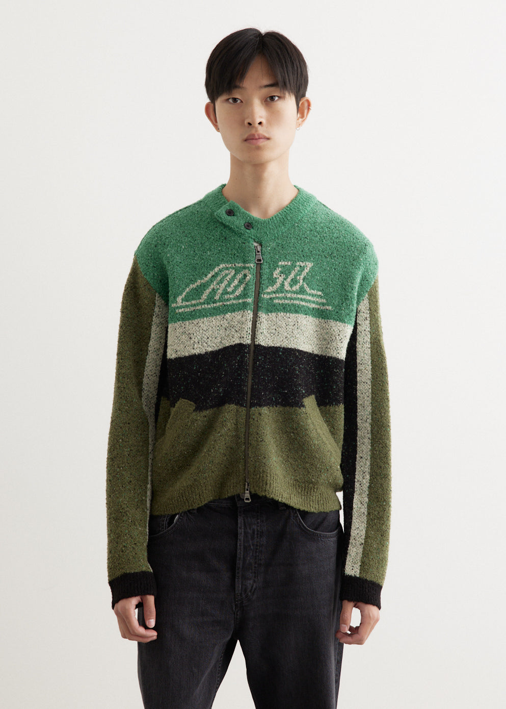 Andersson Bell - Motorcycle Logo Cardigan - Cardigans,Specials : American Fashion Style Bags On Sale Andersson Bell - Motorcycle Logo Cardigan - Cardigans,Specials : American Fashion Style Bags On Sale