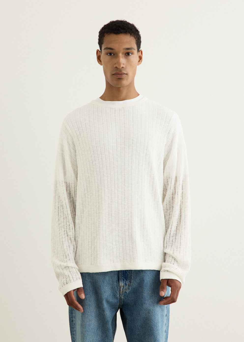 Pointelle Knit Sweater