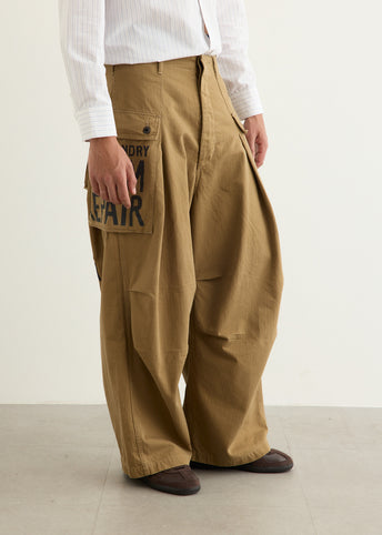 Herringbone JUMBO MONKEY Pnats (FACTORY-REPAIR & Embroidery)