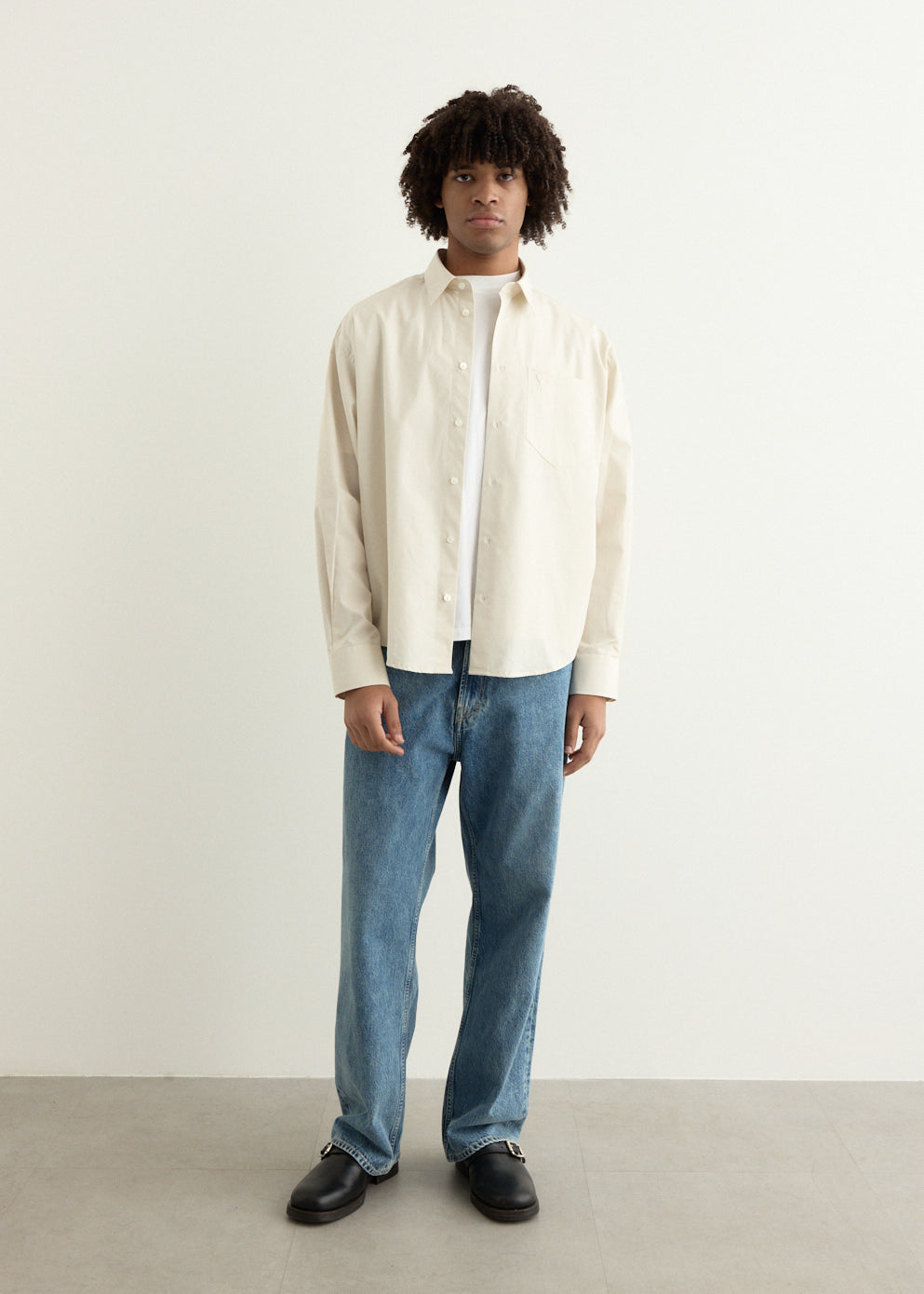 Embossed ADC Boxy Shirt