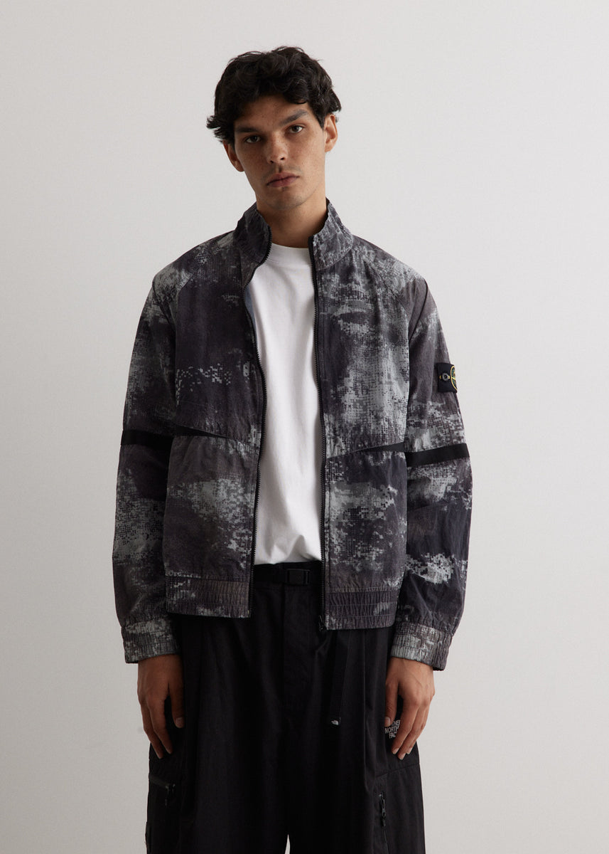 Dissolving Grid Camo Track Jacket - Main Image