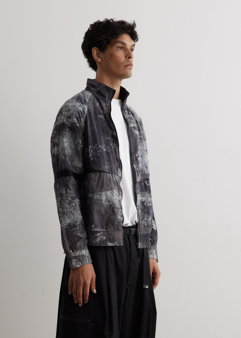 Dissolving Grid Camo Track Jacket