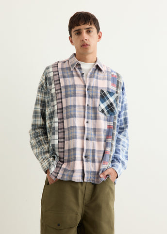 Flannel Shirt 7 Cuts Wide Shirt