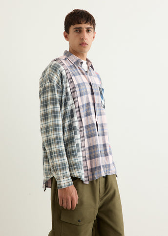 Flannel Shirt 7 Cuts Wide Shirt