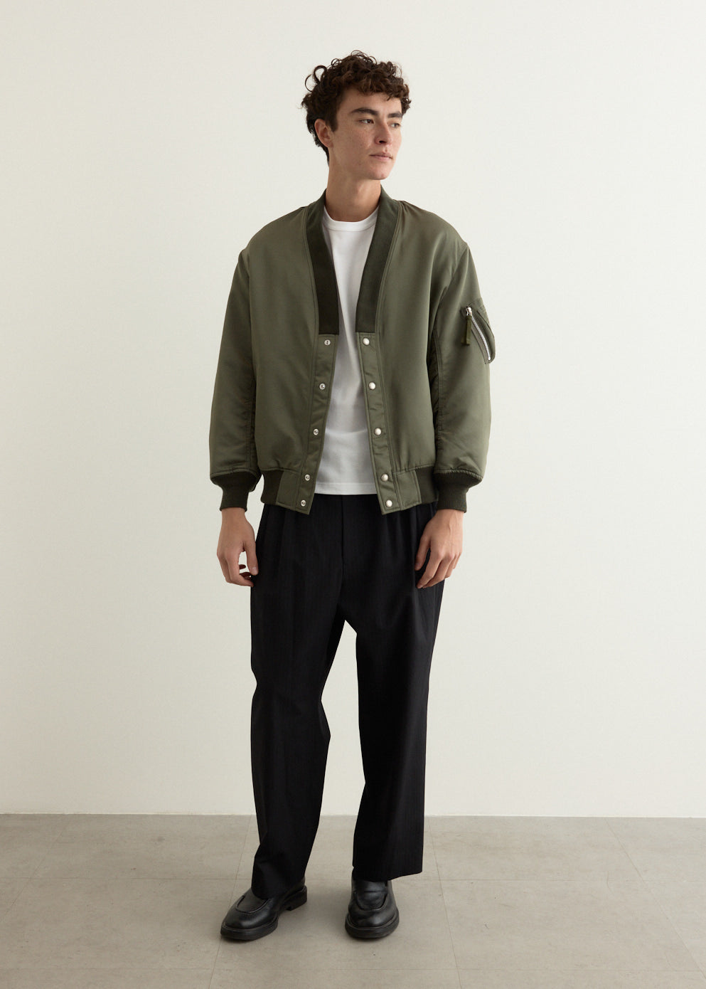 Cotton Nylon Double Twill Bomber