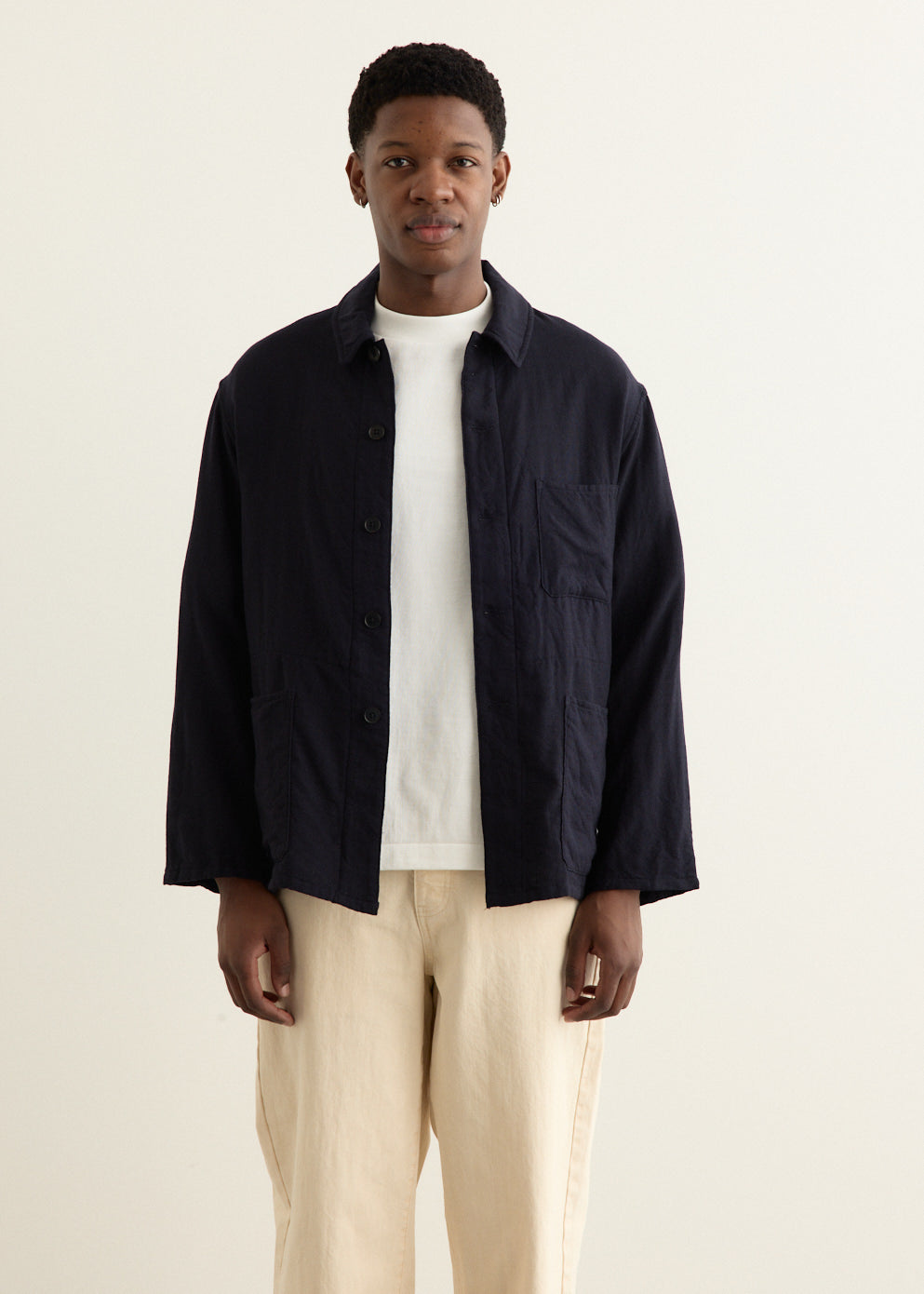 Wool Gauze Work Shirt Jacket