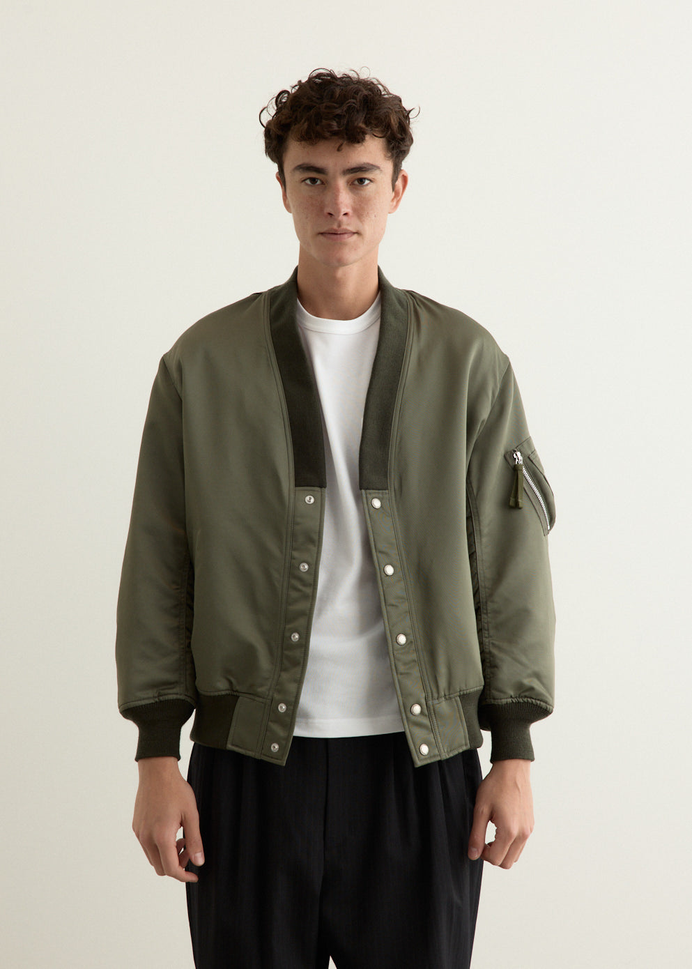 Cotton Nylon Double Twill Bomber