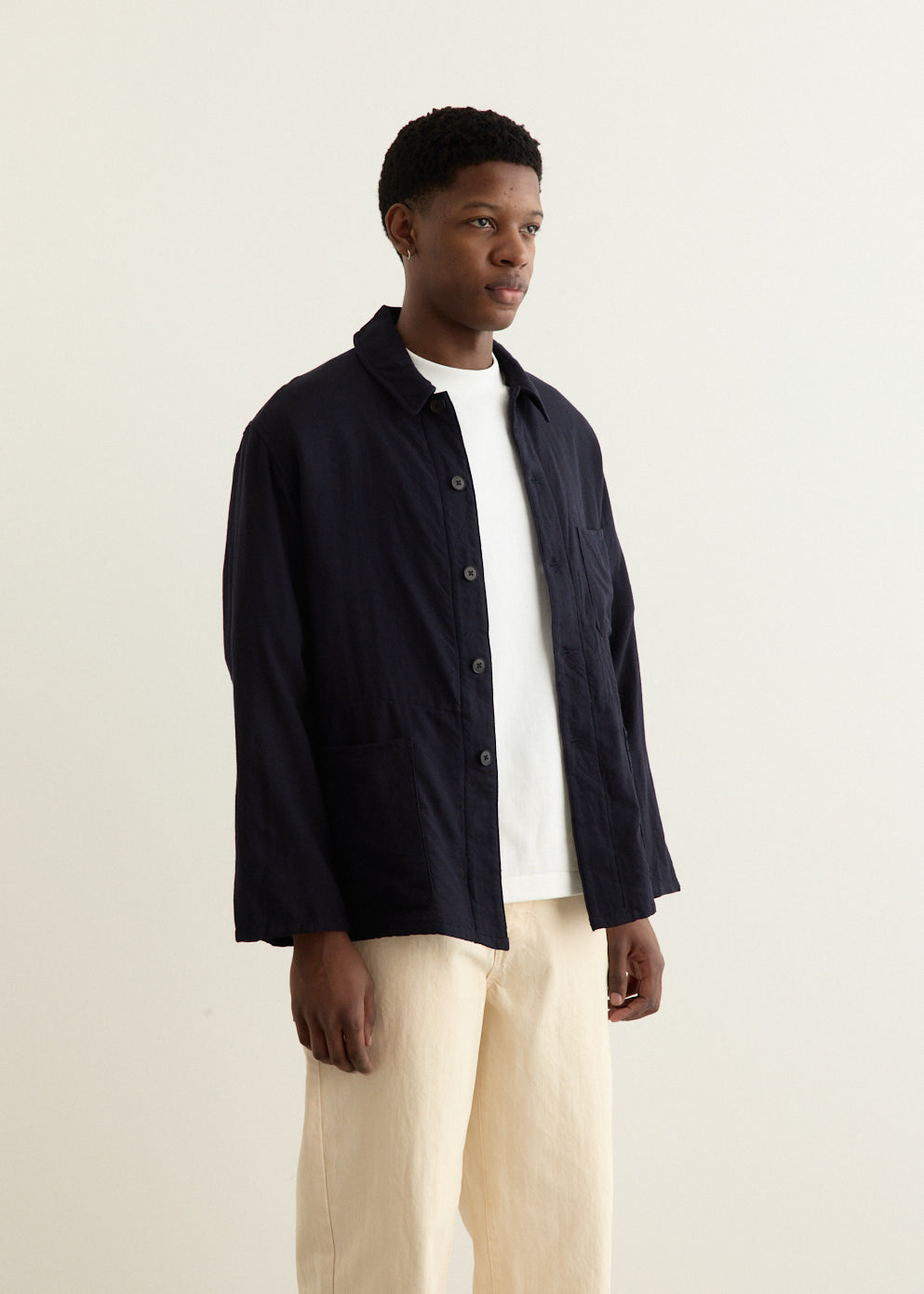Wool Gauze Work Shirt Jacket