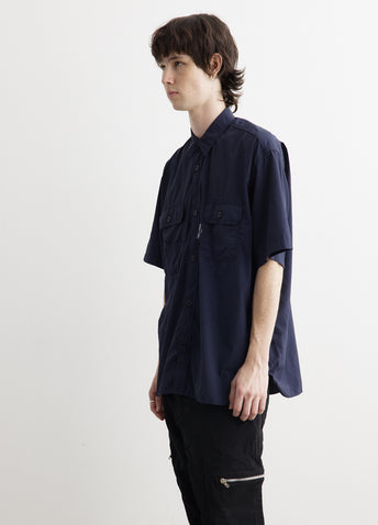 Nylon Typewriter Short Sleeve Shirt