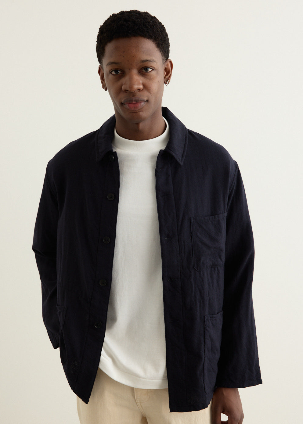 Wool Gauze Work Shirt Jacket
