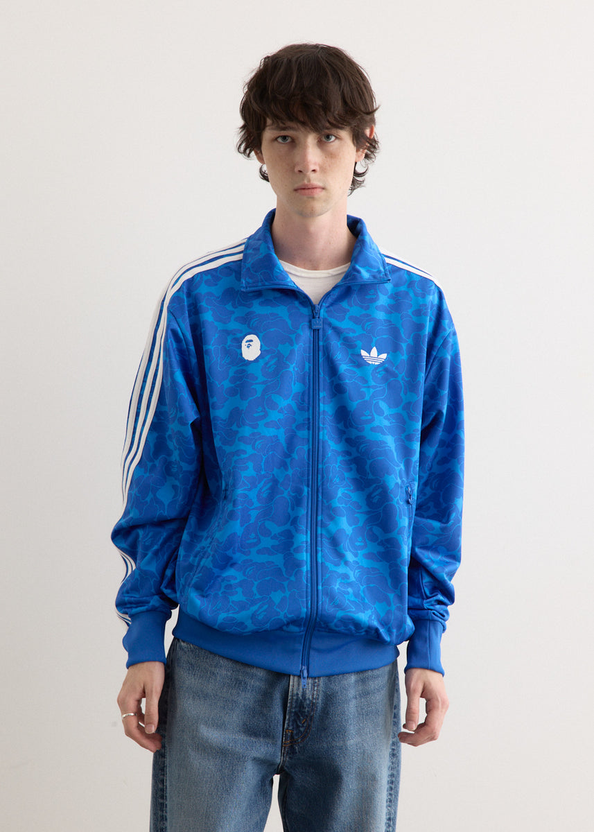 4XL BAPE FB ジャージ SHOCK BLUE Adidas x BAPE FB Jersey Top Shock