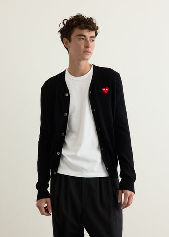 Red Heart V-Neck Cardigan