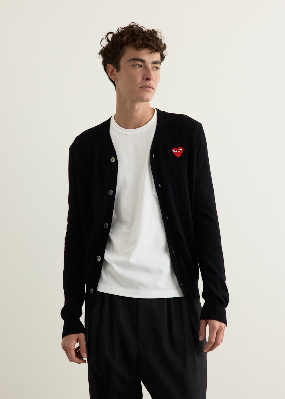 Red Heart V-Neck Cardigan