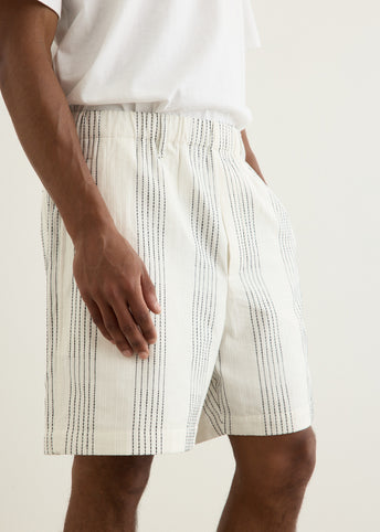 Kantha Patch Pocket Shorts