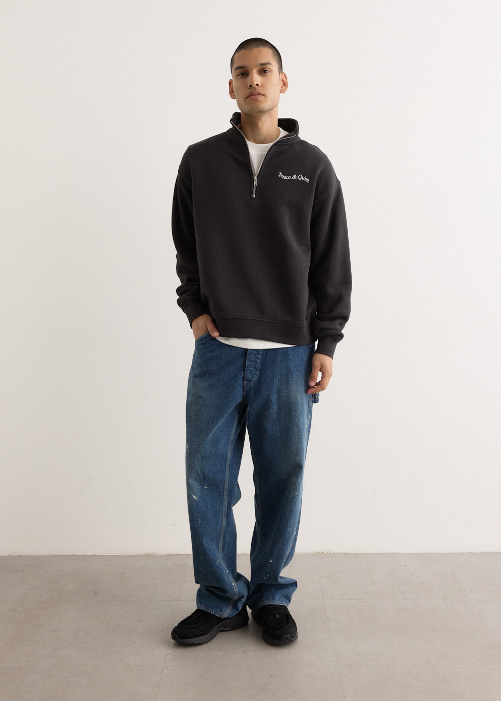 Wordmark Quarter Zip-Up