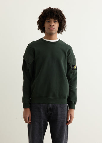 Contrast Bellow Pocket Sweatshirt