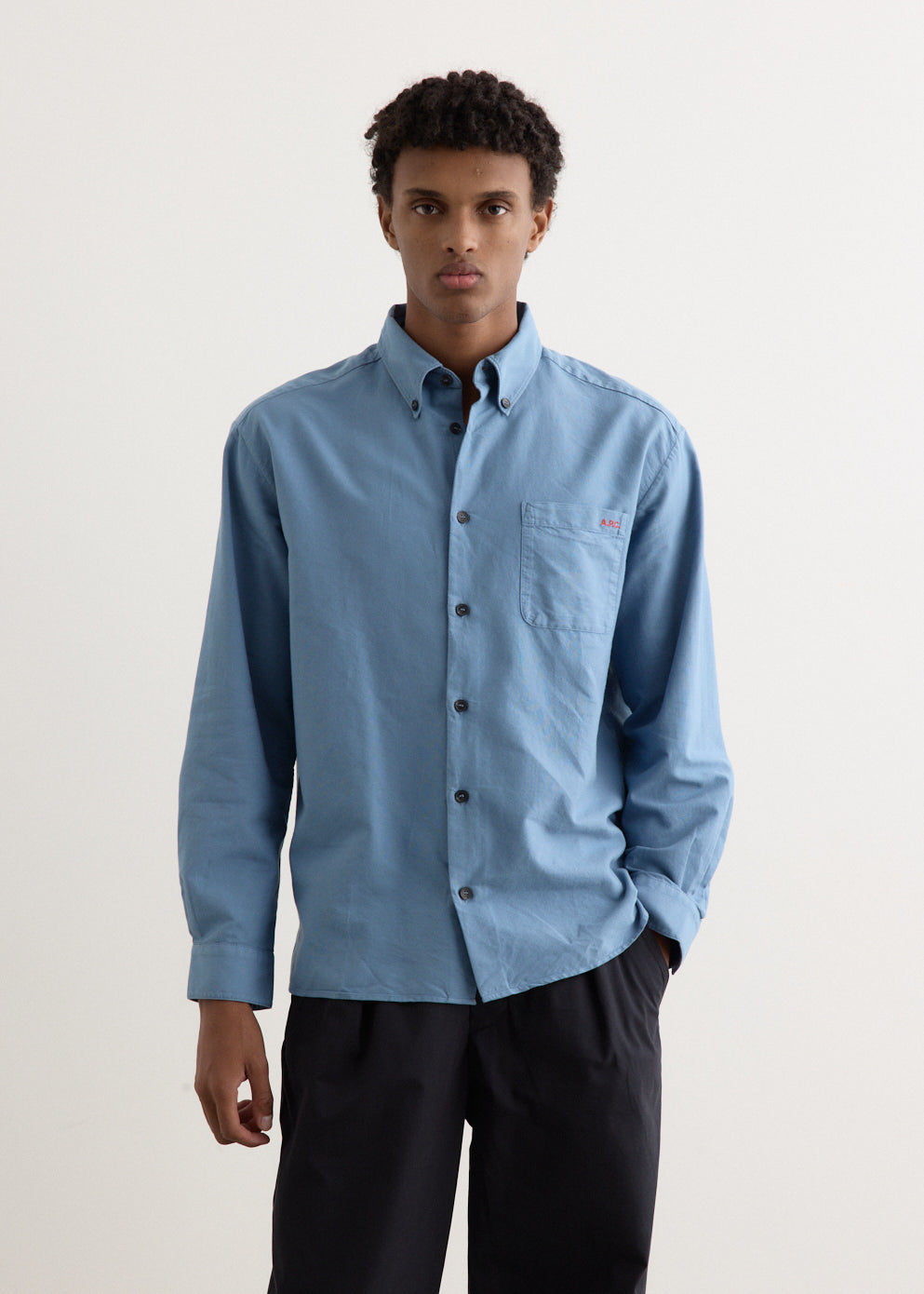 A.P.C. - Mateo Logo Shirt - Shirt,All Products : American Fashion Style Bags On Sale A.P.C. - Mateo Logo Shirt - Shirt,All Products : American Fashion Style Bags On Sale