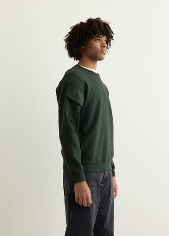Contrast Bellow Pocket Sweatshirt