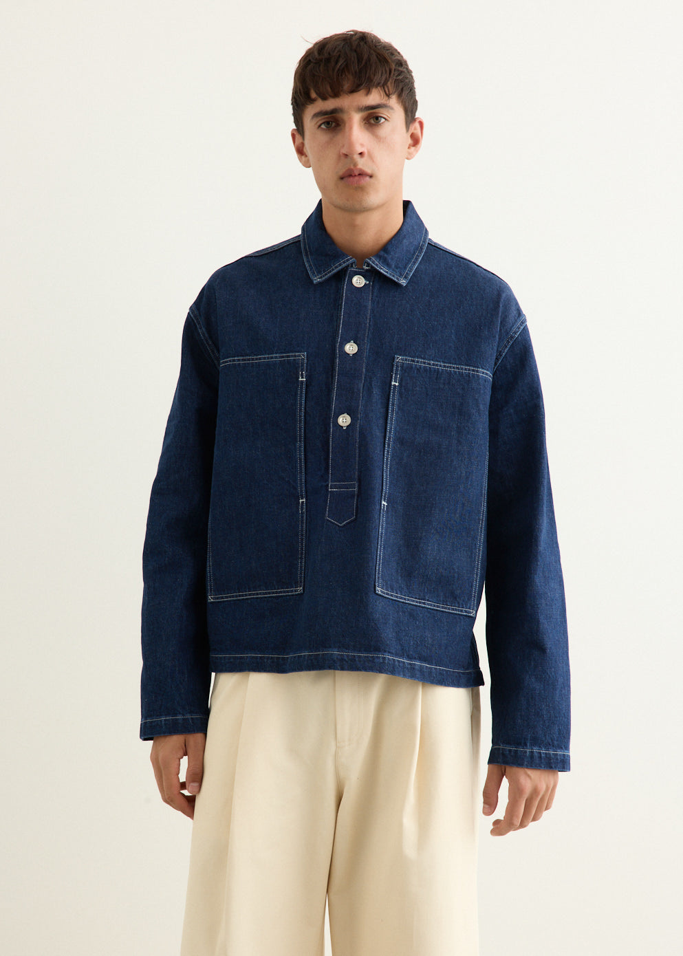 York Denim Popover Shirt