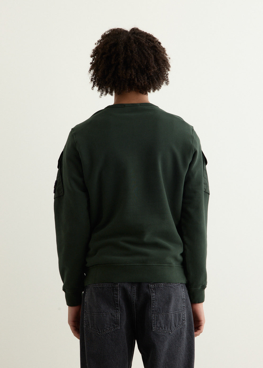 Contrast Bellow Pocket Sweatshirt