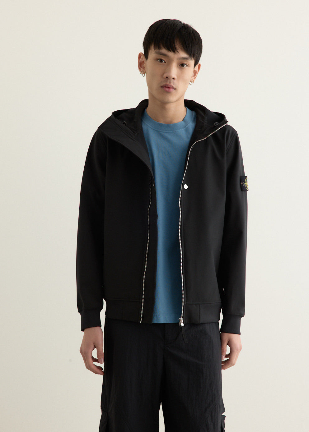 Light Soft Shell Hooded Jacket