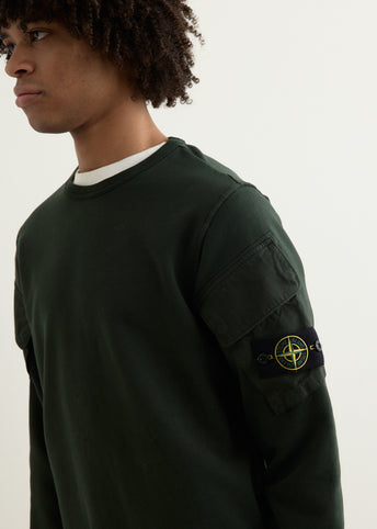 Contrast Bellow Pocket Sweatshirt