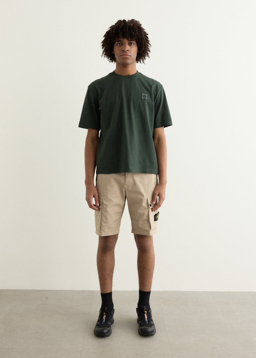 Supima Cotton Twill Stretch Cargo Shorts