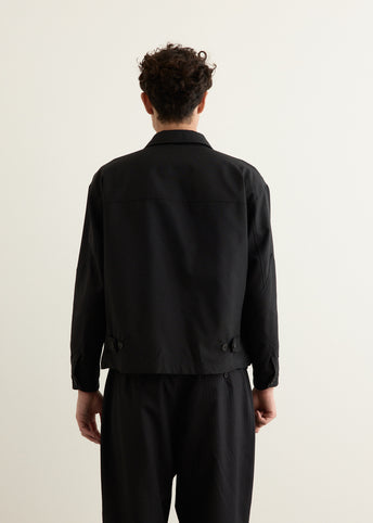 Polyester Serge Zip Jacket