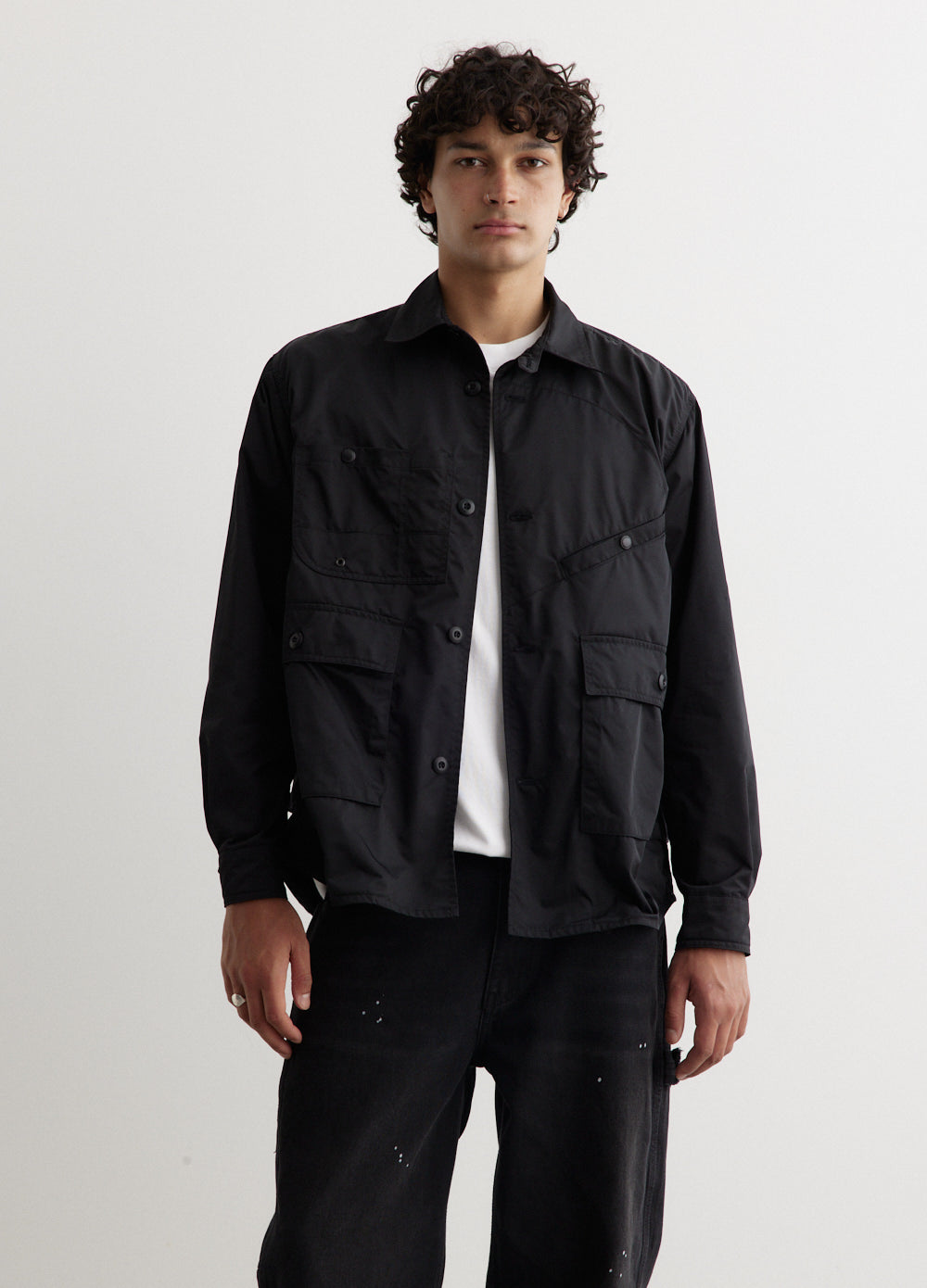 Polyester Oxford Panel Shirt