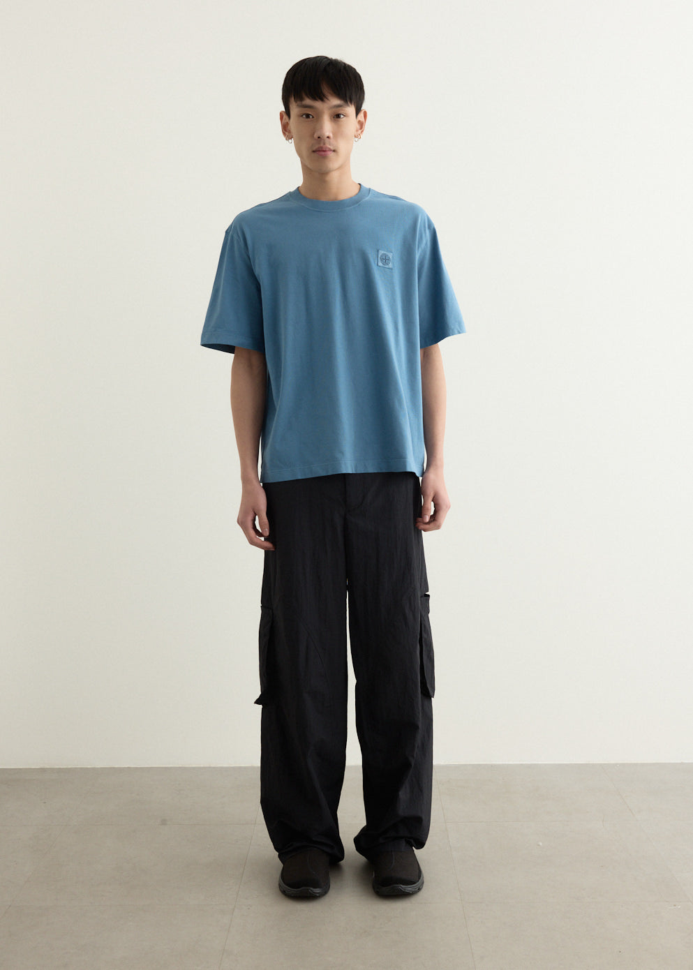 Regular Fit Compass Patch Overdyed T-Shirt