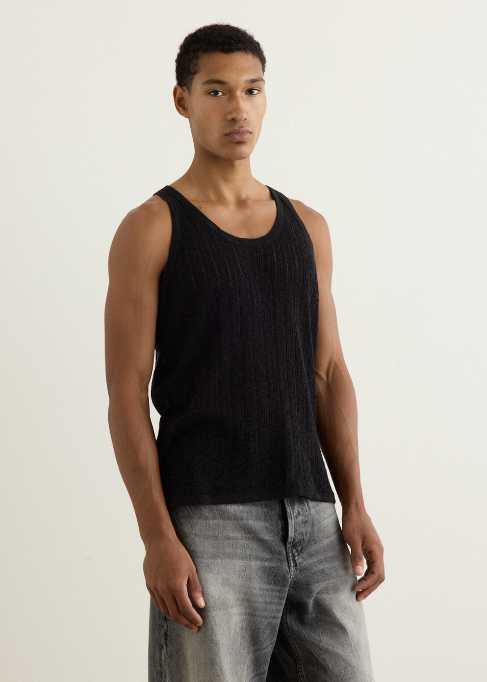 Pointelle Knit Tank
