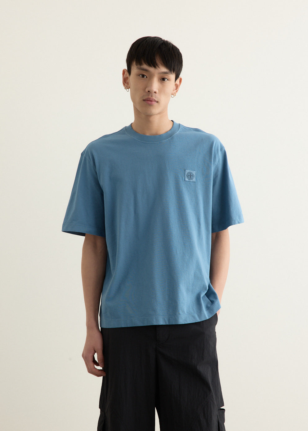 Regular Fit Compass Patch Overdyed T-Shirt