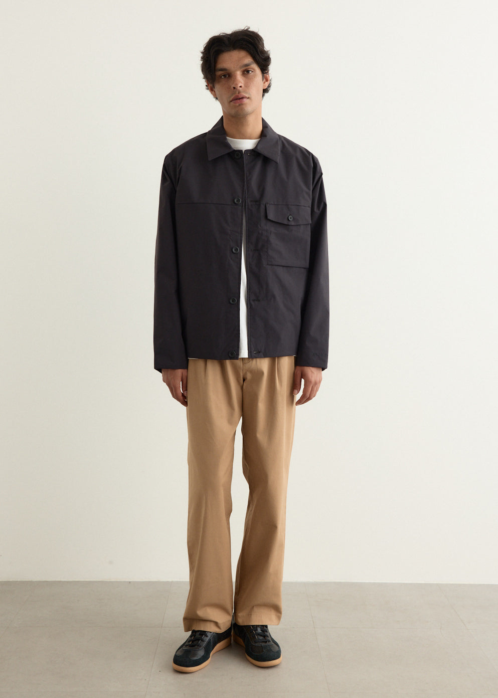 Benn Relaxed Twill Pleated Trousers