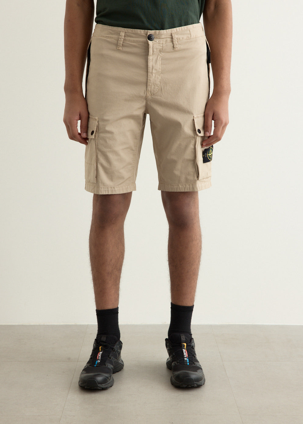 Supima Cotton Twill Stretch Cargo Shorts