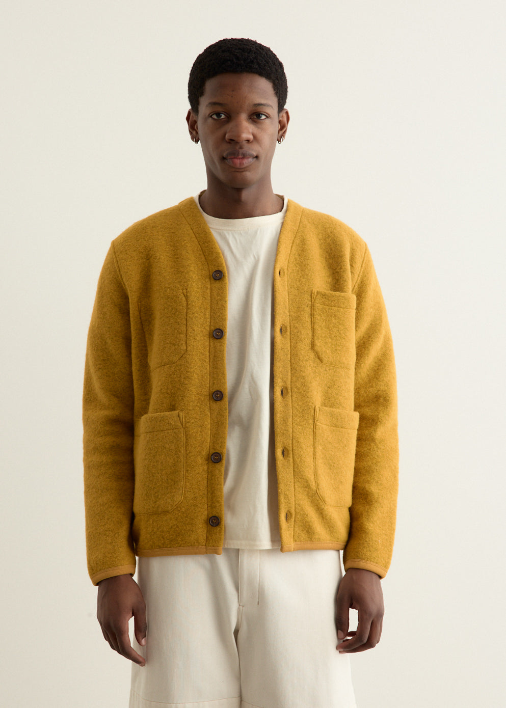 Wool Fleece Cardigan