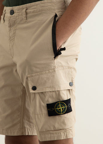 Supima Cotton Twill Stretch Cargo Shorts