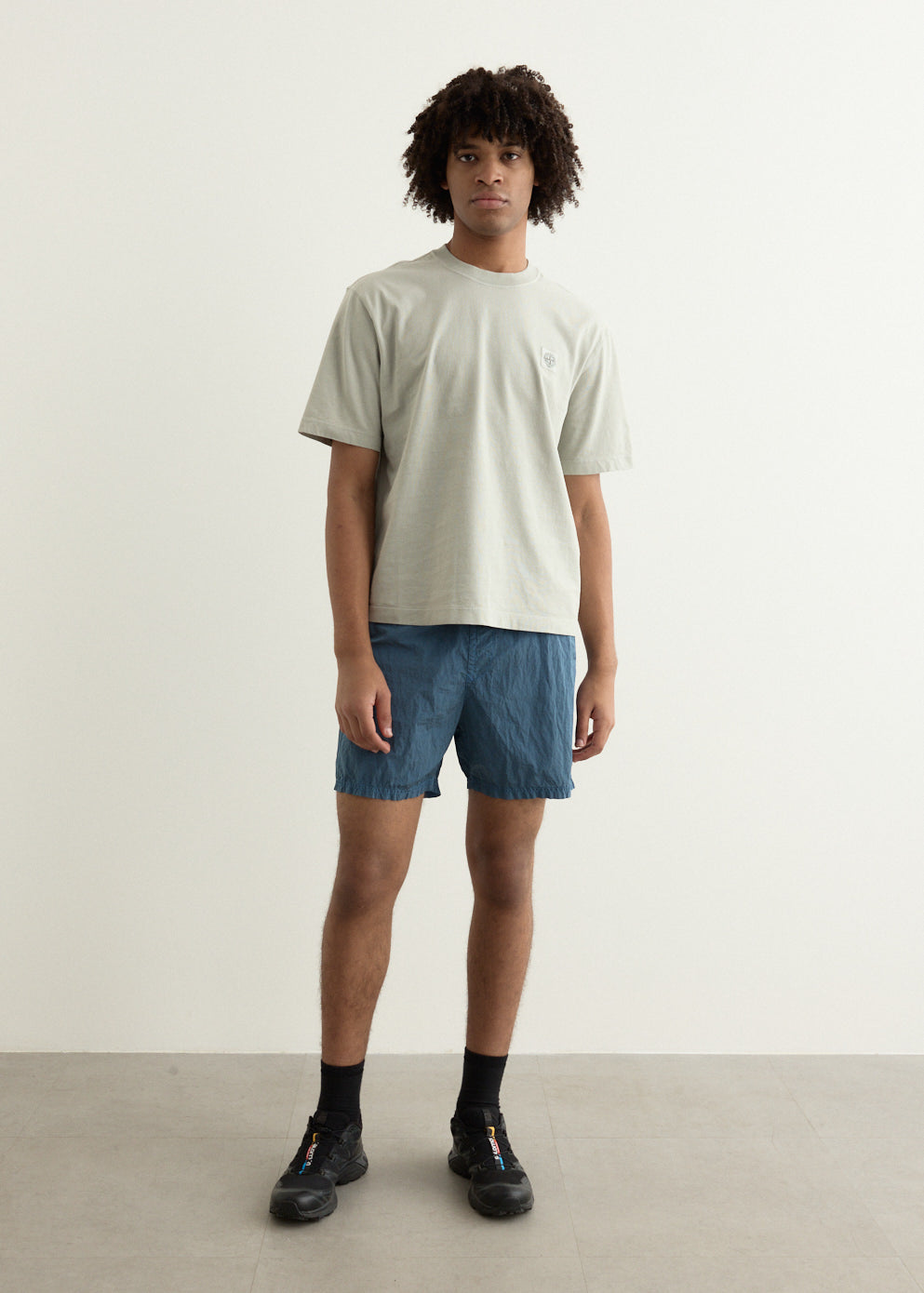 Regular Fit Compass Patch Overdyed T-Shirt
