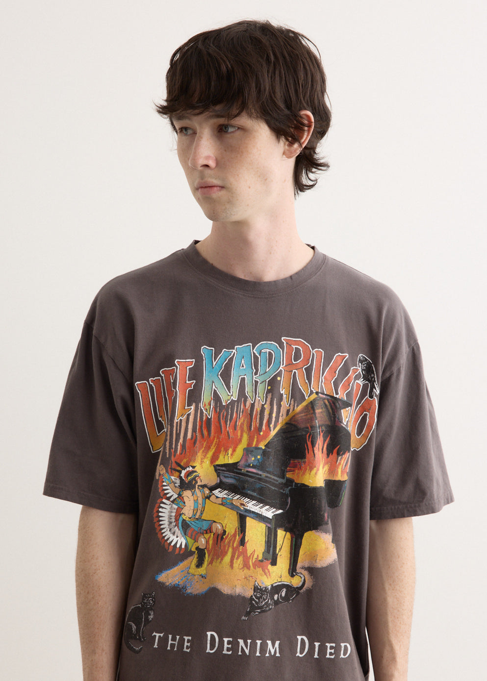 20/-Jersey Crew T-Shirt (BURNING PIANO)