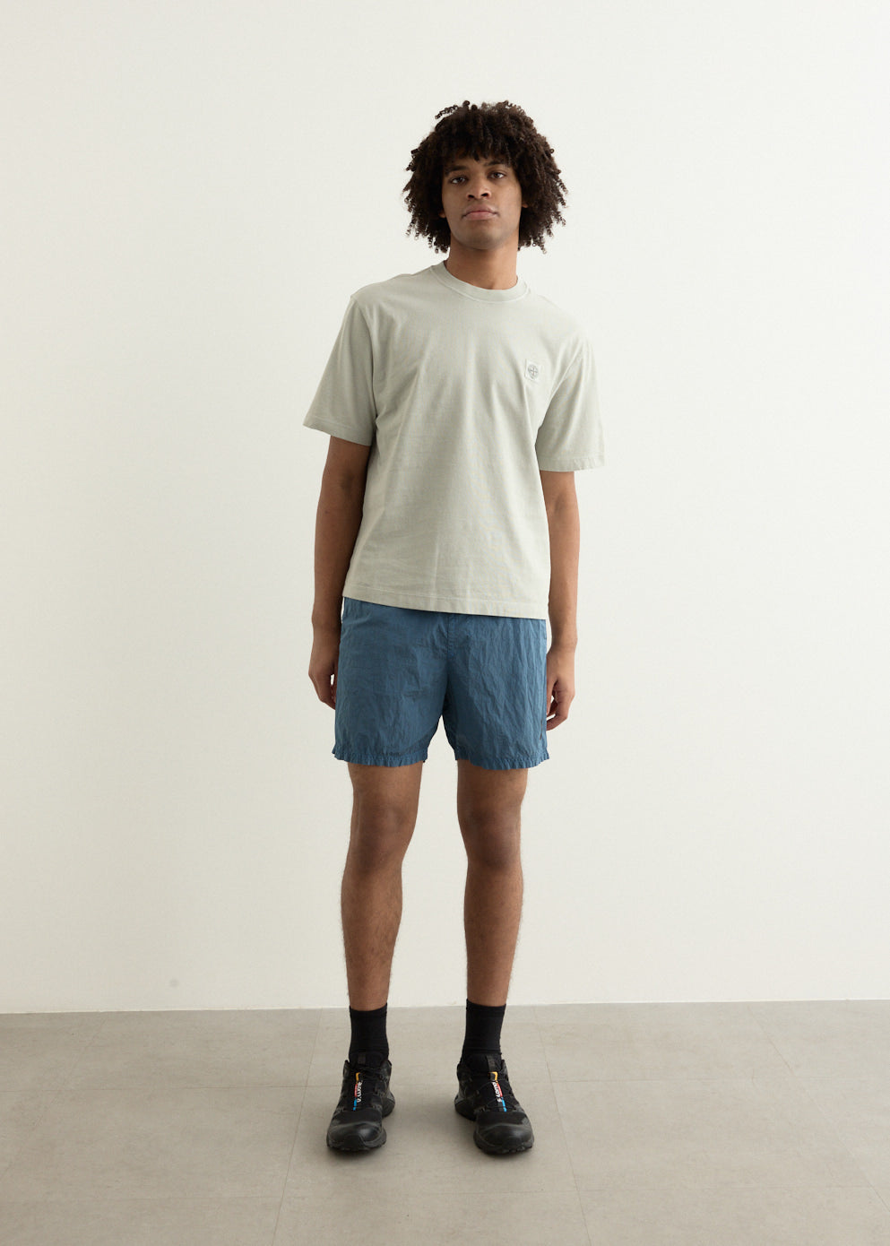 Iridescent Nylon Shorts
